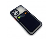 Чехол iPhone 11 Pro Противоударный с Карманом для Карты Черный