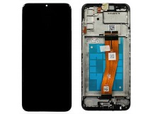 Дисплей для Samsung A025F Galaxy A02s в рамке + тачскрин (черный) 100% (GH81-20118A)