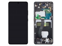 Дисплей для Samsung G998B Galaxy S21 Ultra 5G в рамке + тачскрин (черный) 100%