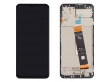 Дисплей для Samsung M236B Galaxy M23 в рамке + тачскрин (черный) 100%