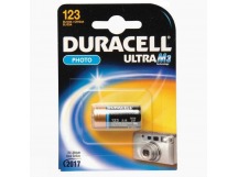 Батарейка 123A Duracell CR123A High Power (1-BL) (10/50) (8980)