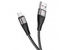 Кабель USB - micro USB Hoco X57 Blessing 3А (black) (202534)