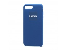 Чехол Silicone Case с лого для Apple iPhone 7/8 Plus (020) синий