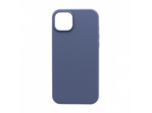 Чехол Silicone Case без лого для Apple iPhone 14 Plus/6.7 (полная защита) (046) синий