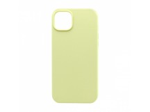 Чехол Silicone Case без лого для Apple iPhone 14 Plus/6.7 (полная защита) (051) желтый