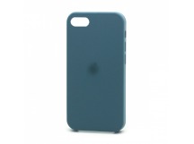 Чехол-накладка Silicone Case с лого для Apple iPhone 7/8/SE 2020 (полная защита) (061) зеленый