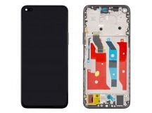 Дисплей для Huawei Honor 50 Lite в рамке + тачскрин (черный) (100% LCD)