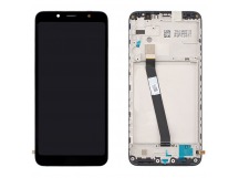 Дисплей для Xiaomi Redmi 7A в рамке + тачскрин (черный) (100% LCD)