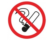 Табличка ПВХ  информационный знак "Курить запрещено" 200х200мм "Rexant"