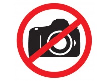 Табличка ПВХ запрещающий знак "Фотосъемка запрещена" 150х150 мм "Rexant"