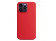 Чехол для iPhone 14 Pro Silicone Case,Magsafe с анимацией, красный