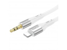 Аудиосоединитель Hoco UPA22 AUX Apple (lightning)-3,5мм, силиконовый 1м белый