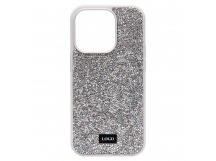 Чехол-накладка - PC071 POSH SHINE для "Apple iPhone 14 Pro" россыпь кристаллов (silver) (212754)