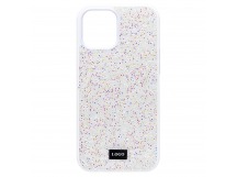 Чехол-накладка - PC071 POSH SHINE для "Apple iPhone 12 Pro Max" россыпь кристаллов (white) (212750)