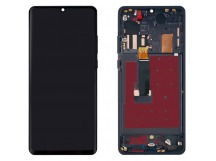 Дисплей для Huawei P30 Pro в рамке + тачскрин (черный) 100%