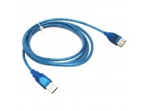 Кабель-удлинитель TELECOM USB2.0 AM-AF, голубая изоляция, 1.8 м. (1/200)