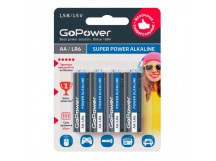 Элемент питания GoPower LR6 AA BL4 Alkaline 1.5V (4/48/576)