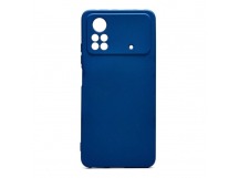 Чехол на Xiaomi Poco X4 Pro 5G Silicone Case (синий)