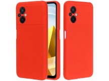 Чехол на Xiaomi Poco M5 / M4 5G Silicone Case (красный)