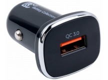 Автомобильное зарядное устройство USB BC CC12 (18W, QC3.0, 1USB) Черный