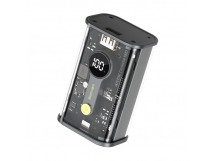 Внешний Аккумулятор (Power Bank) WK WP-333 10000 mAh (Type-C PD 20W + USB QC3.0 22.5W/LCD) Прозрачный
