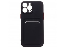 Чехол-накладка - SC315 с картхолдером для "Apple iPhone 13 Pro Max" (black) (214388)