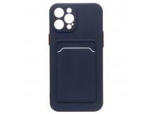 Чехол-накладка - SC315 с картхолдером для "Apple iPhone 13 Pro Max" (dark blue) (214387)