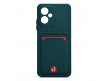 Чехол-накладка - SC315 с картхолдером для "Xiaomi Redmi Note 12" (dark green) (214510)