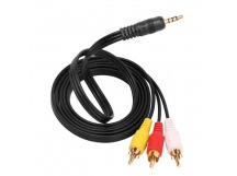 Кабель AUX на 3RCA ENERGY POWER  (черный) 3.0м