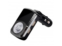Автомобильный FM-трансмиттер Bethco 585 BT  2USB, mini jack 3,5 мм (black) (72700)