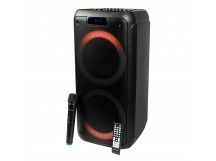 Портативная акустика Nakatomi GS-50 - 1.0, 90WRMS, Караоке с беспр. микрофоном, BT+FM+USB+SD+LED+ДУ