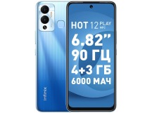 Смартфон Infinix HOT 12 Play NFC 4Gb/64Gb H. Blue (6,82"/13+2МП/4G/5000mAh)