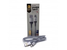 Кабель USB - Type-C WEKOME WDC-169 Нейлон 1m 6A Silver