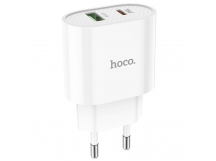 Адаптер Сетевой Hoco C95A PD QC3.0 USB/Type-C 3A/20W (white) (207585)