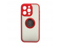 Чехол-накладка Shockproof Ring для Apple iPhone 14 Pro/6.1 (002) красно-черный