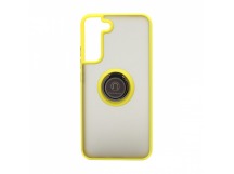 Чехол Shockproof Ring для Samsung Galaxy S22 Plus (001) желто-черный