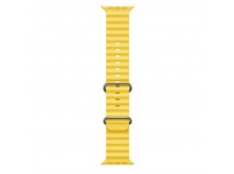 Силиконовый ремешок для часов Apple Watch 42/44/45/49 mm желтый
