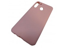 Чехол силиконовый Samsung A21 розовый