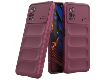 Чехол на Xiaomi Poco X4 Pro 5G Flexible Case (бордовый)