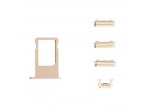 Набор iPhone 6 Plus (5.5) Держатель сим золото+толкатель кнопки громкости и блокировки                                                  