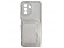 Чехол силиконовый Huawei Nova Y70 More choice с визитницей прозрачный