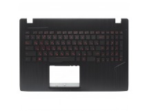 Топ-панель Asus ROG Strix GL553VW черная с подсветкой (красные клавиши)