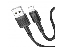 Кабель USB - Apple Lightning Hoco X83, 1,0м, 2,4A силиконовый, черный