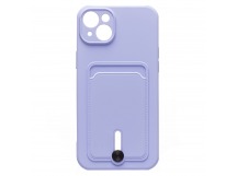 Чехол-накладка - SC304 с картхолдером для "Apple iPhone 14 Plus" (light violet) (214572)