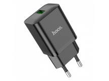 Адаптер Сетевой Hoco N26 Maxim + кабель USB - Type-C (black)
