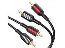 Кабель 2RCA на 2RCA BOROFONE BL13  (черный) 1.5м