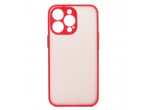 Чехол-накладка - PC041 для "Apple iPhone 14 Pro" (red/black) (214230)