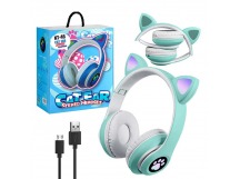 Полноразмерные Bluetooth наушники  Cat Ear KT-46 (зеленый)