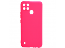 Чехол силиконовый Realme C21Y Silicone Cover фуксия