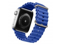 Ремешок - ApW26 Ocean Band для "Apple Watch 38/40/41 mm" силикон (blue) (214271)